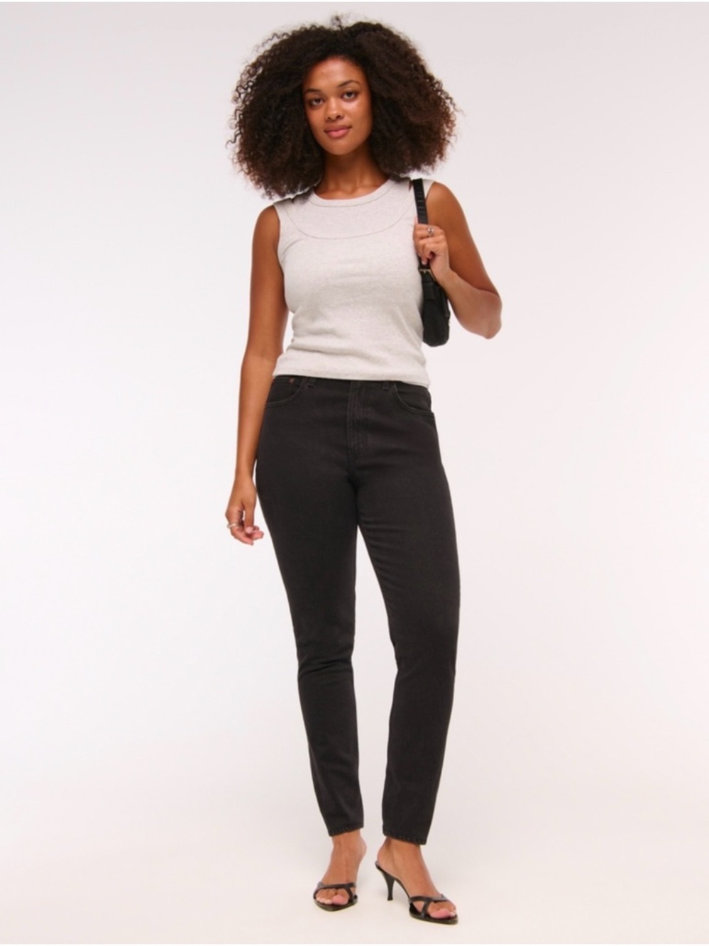 Abercrombie & Fitch Black High-Rise Skinny Jeans for Women
